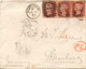 GB 1871 QV 1d Red Pl.106 Rare Multiple Postage (3x, GL-IL) DOUBLE "PD" TRANSIT - Storia Postale