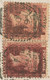 GB 1871 QV 1 D Pink Stationery Env Stamped To Order + QV 1  D Red Pl.136+Pl.140 - Storia Postale