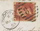 GB 1865 QV 1d Rose-red Pl.94 (TF - Bottom-side W. Trimmed Perf. From Production) - Storia Postale