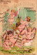 7 Cards Hoyt's German Cologne Perfume Calendar 1888 1890 - Profumeria Antica (fino Al 1960)