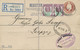 GB 1910 Edward VII Postal Stationery Registered Env Uprated W 1 1/2d (2x) Coated Paper To GEBRÜDER SENF, LEIPZIG - Brieven En Documenten