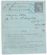 1891 - CARTE-LETTRE ENTIER CHAPLAIN PNEUMATIQUE De PARIS Avec CACHET Du GRAND HOTEL - SUPERBE - Neumáticos