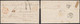 LAC Non Affranchie + Cachet Dateur "Soignies" (1855) Griffe PD Annulé à La Plume, Port 4 Décimes > Meursault (France) - Landpost (Ruralpost)