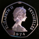 Seychelles 5 RUPEES 1974 SILVER PROOF KM# 19a "free Shipping Via Registered Air Mail" - Seychelles