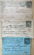 Paris - Lot De 3 Entiers Postaux - Carte-Télégramme - Correspondance & Signature - 1891/1896 - Kartenbriefe