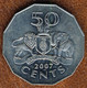 Eswatini-Swaziland 50 Cents 2007, KM#52, AUnc - Swaziland