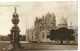 REAL PHOTOGRAPHIC POSTCARD - GLAMIS CASTLE AND SUNDIAL WITH GOOD GLAMIS POSTMARK - ANGUS - SCOTLAND - Angus