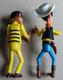 1984 Lucky Luke Dalton 2 Grandes Figurines Articulées Démontables Dargaud - Figurines En Plastique