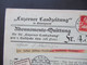 Schweiz 1926 Luzerner Landzeitung Abonnements Quittung Aufkleber Annahme Verweigert Refuse Respinto - Cartas & Documentos