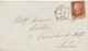 GB 1863 QV 1d Rose-red Perf.14 VARIETY Misperforated On Very Fine Cover Duplex-cancel "LONDON-E.C / 92" + "E.C / B" 10mm - Variedades, Errores & Curiosidades