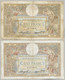 France - 100 Francs Luc Olivier Merson 4-7-1935 / 26-9-1935 Lot 2 Billets - 50 F 1927-1934 ''Luc Olivier Merson''