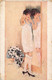 Illustrateur: Kirchner     Une Grande Dame En Déshabillé Devant Un Miroir    Angles Un Peu Arrondis  .  (voir Scan) - Kirchner, Raphael