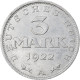 Monnaie, Allemagne, République De Weimar, 3 Mark, 1922, Berlin, TTB+ - 3 Mark & 3 Reichsmark