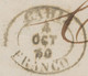 Delcampe - GB 1860 QV 6d And 1sh (SG 70 + 72) Together With LE 1 D Red Stars (SB) To SPAIN - Lettres & Documents
