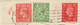 GB 1942 George V 1/2d + George VI 1d Red And Matt Red Mixed Franking Two CONTROLS - Variedades, Errores & Curiosidades