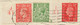 GB 1942 George V 1/2d + George VI 1d Red And Matt Red Mixed Franking Two CONTROLS - Variétés, Erreurs & Curiosités