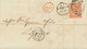 GB 1869 QV 4d Vermilion Pl.10 With Wing Margin (RG) On Cover To LYON VARIETY - Plaatfouten En Curiosa