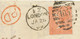 GB 1869 QV 4d Vermilion Pl.10 With Wing Margin (RG) On Cover To LYON VARIETY - Abarten & Kuriositäten