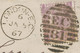 GB 1867 QV 6d Lilac Pl.5 (SF), Variety: Misperforated On VF Cover To HAMBURG - Variétés, Erreurs & Curiosités