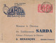 28 Déc 1933 / Enveloppe Uganda Kenya / Beau Cachet Double Cercle KABALE Uganda / Sur Enveloppe Illustrée Sarda Besançon - Kenya & Oeganda