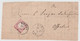 Germany-1873 I Gr Rose Type II Shield Cancelled Single Circle 26 Mm Hanau Postmark Cover Piece To Offenbach - Storia Postale