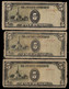 PHILIPPINES - WWII JAPANESE GOVERNMENT BANKNOTE - 3 NOTES 5 PESOS (NT#05) - Other & Unclassified
