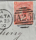Vorläufer Großbritannien 4 Pence Mit Stempel A25 (Malta) - Malta (...-1964)