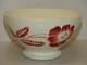 ANCIEN TRES GRAND BOL CERAMIQUE De DIGOIN 9654 - 10 à Décor De Grosse Fleurs ROUGE Ou ROSE Foncé ART DECO COLLECTION - Andere & Zonder Classificatie