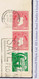 Ireland 1946 1d Perf. 15 X Imperf Experimental Coil, Vertical Pair With O'Clery ½d On Cover To England, Dublin Machine - Lettres & Documents