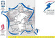 Parcours FLAMME OLYMPIQUE Albertville 92 - Carte De France - Départ 14 Décembre 1991 - Arrivée 8 Février 1992 - La Poste - Manifestazioni