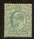 INGLATERRA  YVERT 106 Y 106A (º)  1/2 Penique Verde Amarillo 1902/1910  NL125 - Ongebruikt