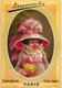 4 Cards Cartes Chromo Lemmens Parfumeur Rue Scribe PARIS Chapeaux Hats   Lith. May& Deymarie - Vintage (until 1960)