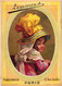 4 Cards Cartes Chromo Lemmens Parfumeur Rue Scribe PARIS Chapeaux Hats   Lith. May& Deymarie - Oud (tot 1960)