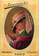 4 Cards Cartes Chromo Lemmens Parfumeur Rue Scribe PARIS Chapeaux Hats   Lith. May& Deymarie - Oud (tot 1960)
