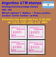 1999 Argentina Argentinien ATM 3 / RARE Postal Rate Set From 12.6.2002 MNH / FRAMA Automatenmarken Automatici - Automatenmarken (Frama)