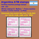 1999 Argentina Argentinien ATM 3 / RARE Postal Rate Set From 12.6.2002 MNH / FRAMA Automatenmarken Automatici - Viñetas De Franqueo (Frama)