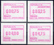 1999 Argentina Argentinien ATM 3 / RARE Postal Rate Set From 12.6.2002 MNH / FRAMA Automatenmarken Automatici - Franking Labels