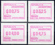 1999 Argentina Argentinien ATM 3 / RARE Postal Rate Set From 12.6.2002 MNH / FRAMA Automatenmarken Automatici - Viñetas De Franqueo (Frama)