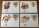 Mongolia 1985, WWF Camels, Complete Set On 4 FDC's - FDC