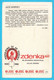 JACK DEMPSEY (USA) - Yugoslavian Vintage Trading Card Svijet Sporta 1980's * Boxing Boxe Boxeo Boxen Pugilato Boksen - Trading-Karten