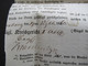 Delcampe - AD 30.11.1860 Preussen Pommern Ra2 Dirschau Justiz Dienst Sache / Documentum Insinuationis Einige Stempel!! - Covers & Documents