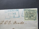 AD Hannover Nr. 2 EF 22.10.1853 Breitrandige Marke! Faltbrief Mit Inhalt Nach Bremen Mit Blauem L2 Ank. Stempel Bremen - Hanovre