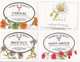 Delcampe - Lot De 24 Superbes étiquettes De Vins Thème FLEURS (Wine Labels With Flowers) Vins Du Beaujolais - Fleurs