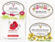 Delcampe - Lot De 24 Superbes étiquettes De Vins Thème FLEURS (Wine Labels With Flowers) Vins Du Beaujolais - Blumen