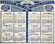 1 Calendrier 1881  George Clark Clark's Best Six Cord O.N.T. Spool Cotton - Kleinformat : ...-1900