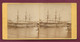 100421B - PHOTO STEREO XIXème - TRANSPORT BATEAU MILITARIA - TOULON Vaisseau LE GENEREUX 3 Mâts - Stereoscopic