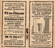 1 Calendrier 1909 Fil Au Chinois Pelotes Au Fild'Or - Petit Format : 1901-20