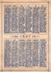 1 Calendrier 1897  Oriflamme En Bidons Plombes De 5 Litres  Lith. Champenois - Tamaño Pequeño : ...-1900