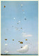 Largages Successifs De Parachutistes Depuis Des Transall C.160 Carte Grand Format 12.5x17.5 Segalen 44 - Parachutespringen
