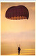 Soldat Parachutiste En Coucher De Soleil Depuis Un Transall C.160 Carte Grand Format 12.5x17.5 Segalen 84 - Parachutisme